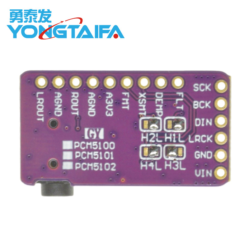 Pcm5102 Audio Stereo Digital-To-Analog Converter Dac Decoder Board I2S Iis Microcontroller Audio Module