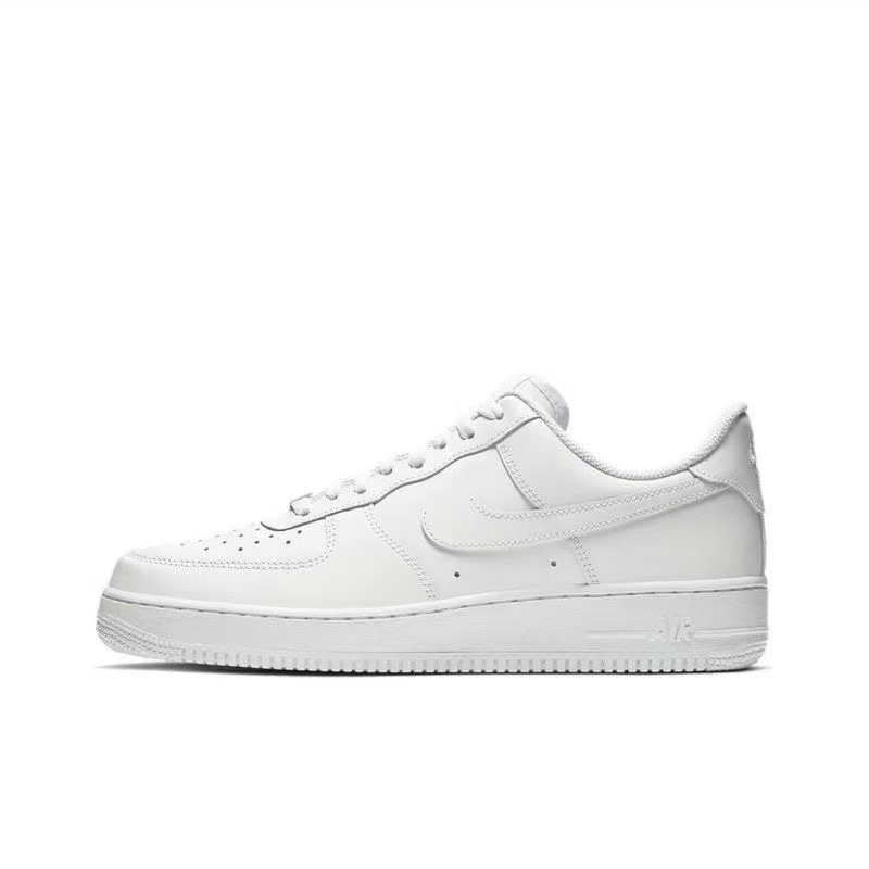 High Version Putian Aj Air Force One Pure White Af1 Wheat Color Pure Original Version Black Warrior Men's Shoes Women's Shoes Milk Coffee