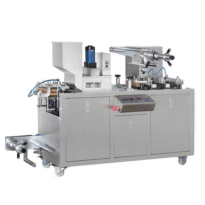 Automatic Tablet Capsule Packing Machine Flat Type Aluminum Plastic Blister Packing Machine Press Medicine Pill Plate Auto Blister