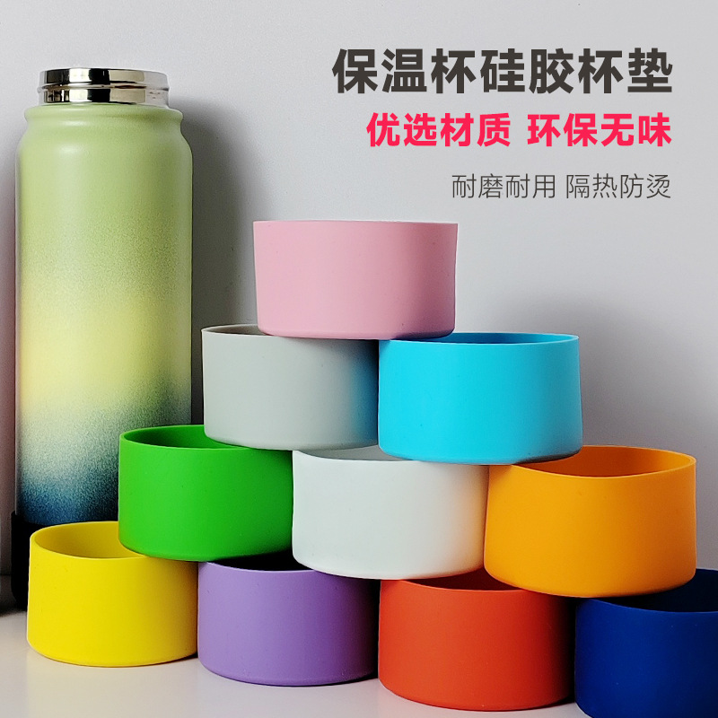 Transparent Full Size Silicone Cup Cover Thermos Cup Cover Silicone Cover Space Cup Universal Coaster Stanley Cup