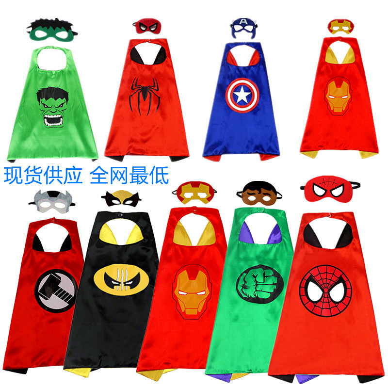 Детский супергеройский плащ, костюм косплея Человека-паука, 3D плащ, одежда для танцев на Хэллоуин