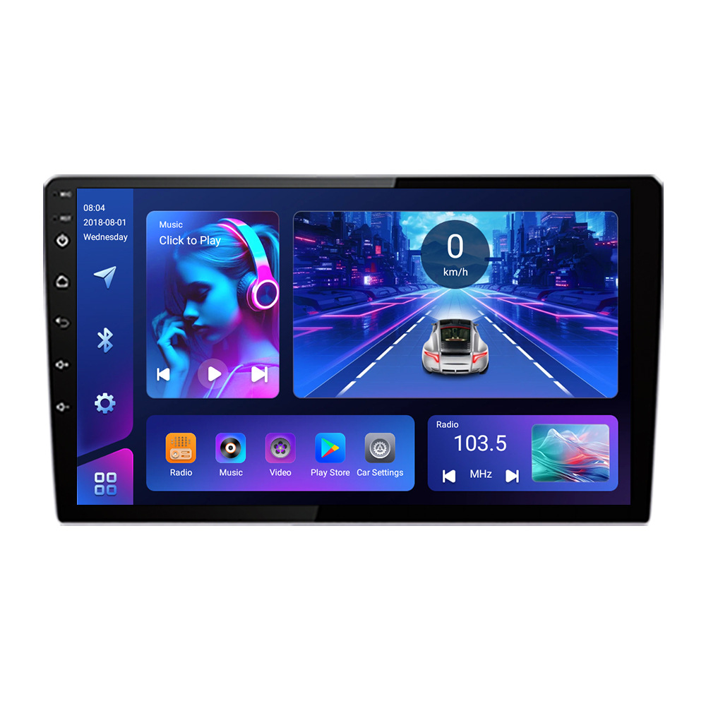 Android large screen car Machine 9-inch 10-inch navigation all-in-one Bluetooth Wireless carplay reversing Image car navigation