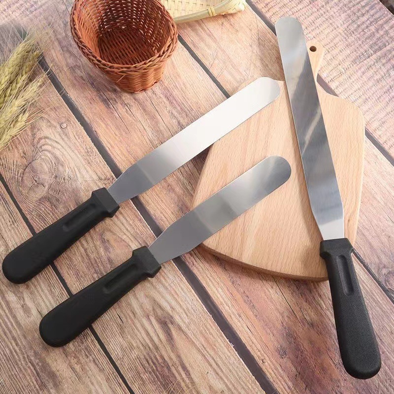 Лопатка из нержавеющей стали, 6 дюймов, 8 дюймов, 10 дюймов, для крема, теста, выпечки, декорирования, заводская цена