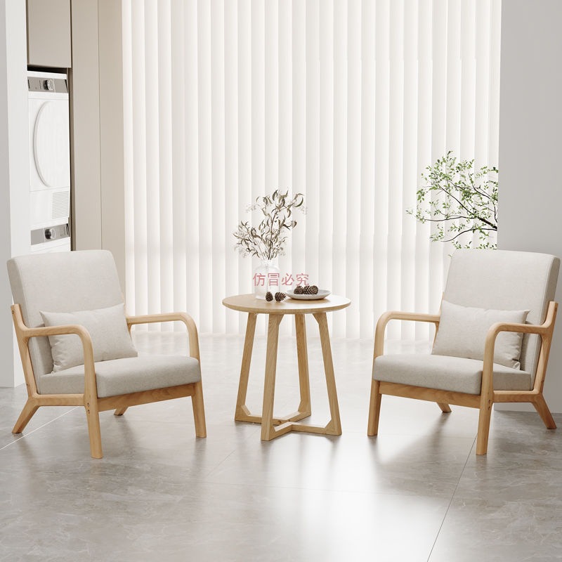 Современный простой скандинавский тканевый диван, съемный и washable, маленькая квартира, зона отдыха, комплект из массива дерева