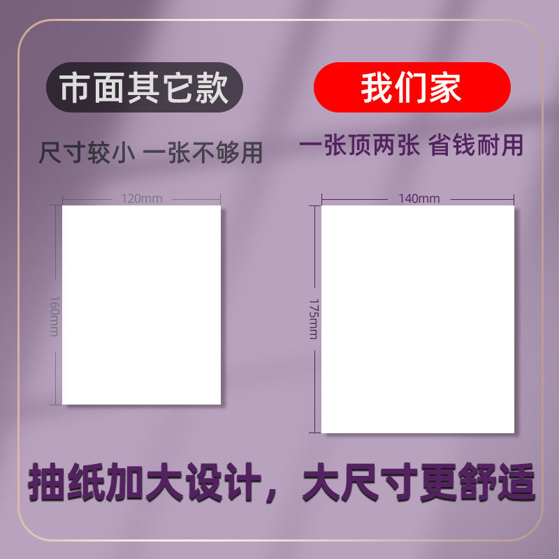 Shunyirou Hanging Paper Towel 12 Large Bags Wall-Mounted Bottom Removable Toilet Paper Whole Box Wholesale Toilet Paper