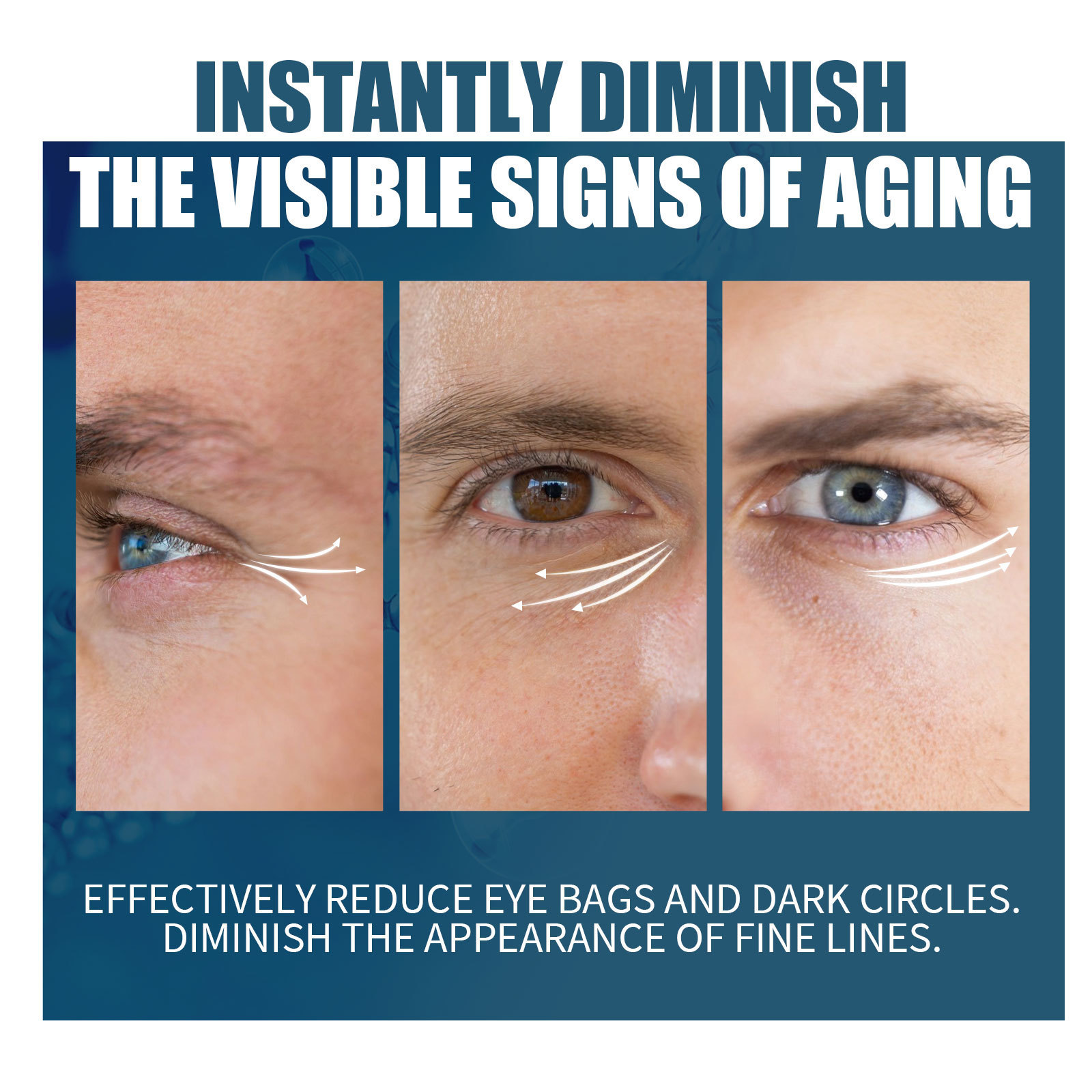 East Moon Men's Anti-Aging Eye Cream to Reduce Wrinkles, Fade Dark Circles, Moisturizing and Tightening Eye Cream