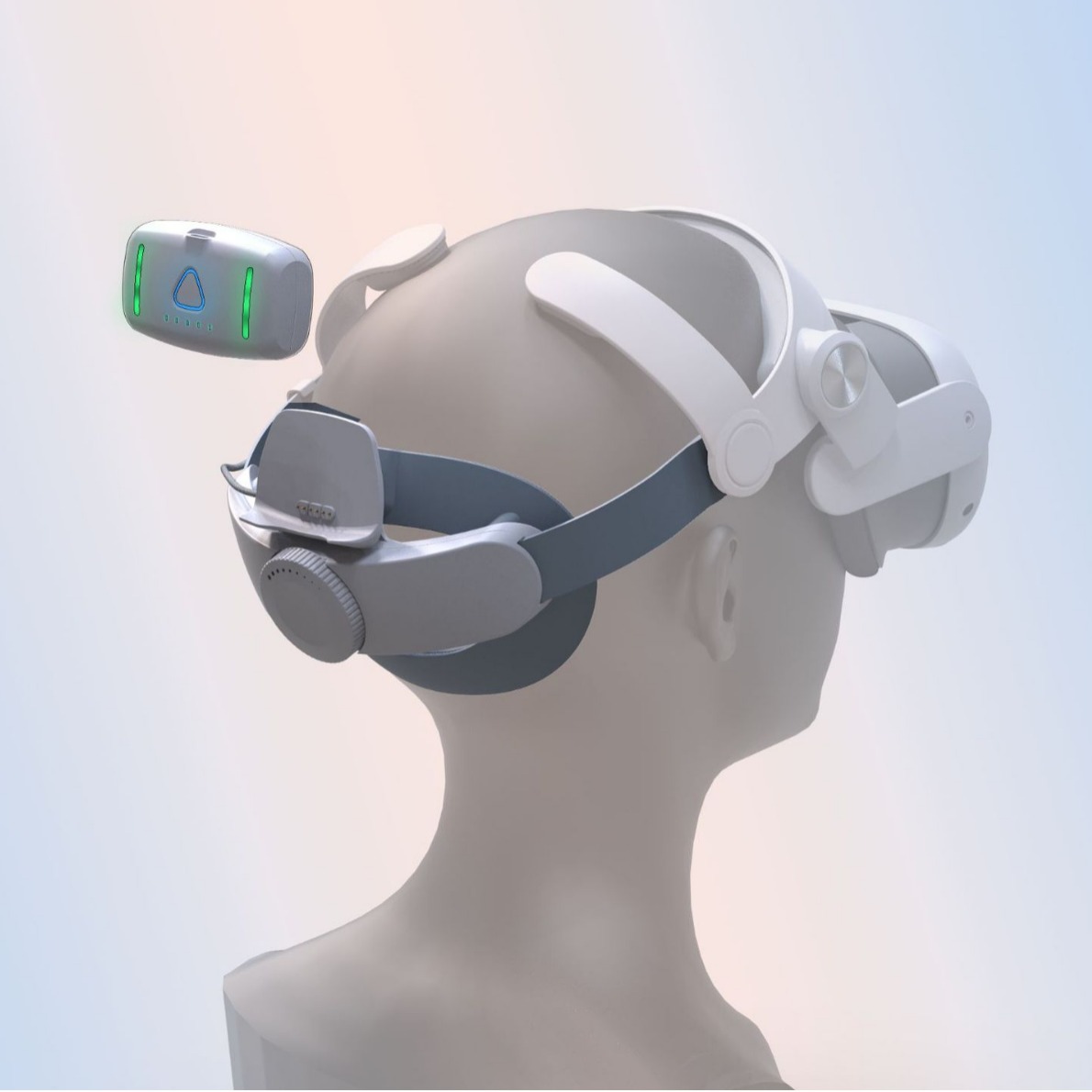Meta Quest 3/3S Battery Life Head-Mounted Single Battery 10000 Mah Colorful Cool Vr Headband Accessories