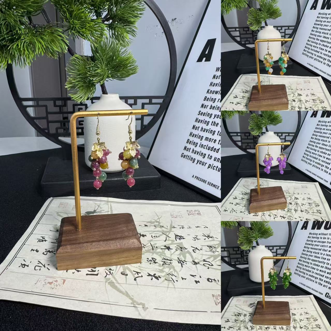 Прямые поставки с завода оптом коллекция агатовых серег