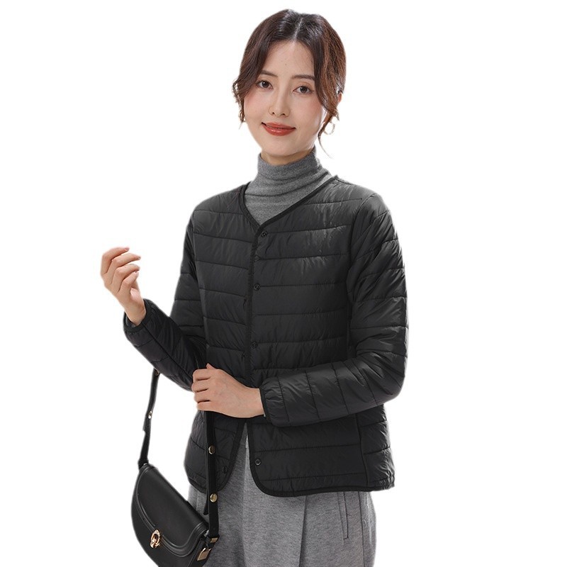 Women's New Autumn and Winter Collarless Intimates with Cashmere Coat, Light down Cotton Coat, Women's Short Style 62116
