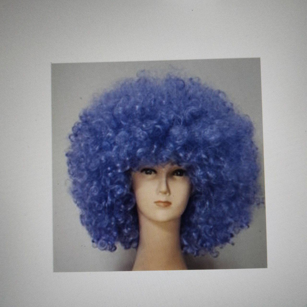 Halloween Supplies Fancy Dress Up Clown Dress Up Funny Props Colorful Big Bang Head Wig Adults Kids