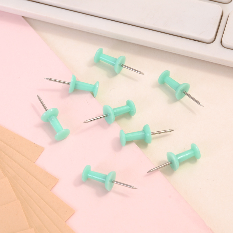 I-Shaped Nails Macaron Color Plastic Cork Board Nails Push Nails Glue Nails DIY Handmade Picture Wall Nails