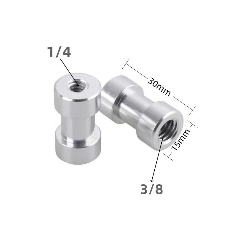 3/8 female Turn 1/4 female lamp holder conversion mutual turn screw nut female turn female live fill light adapter tripod