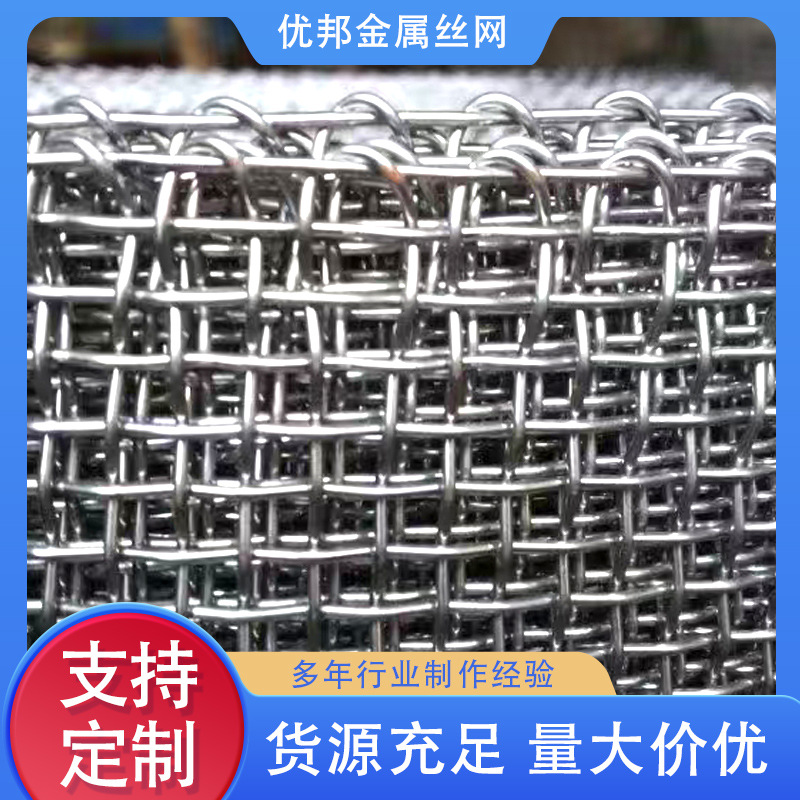 Customized 304 Stainless Steel Metal Mesh with Embossed Mesh, Plain Weave Checkered Mesh Manufacturer, Mining Screen Solid-Liquid Woven Mesh