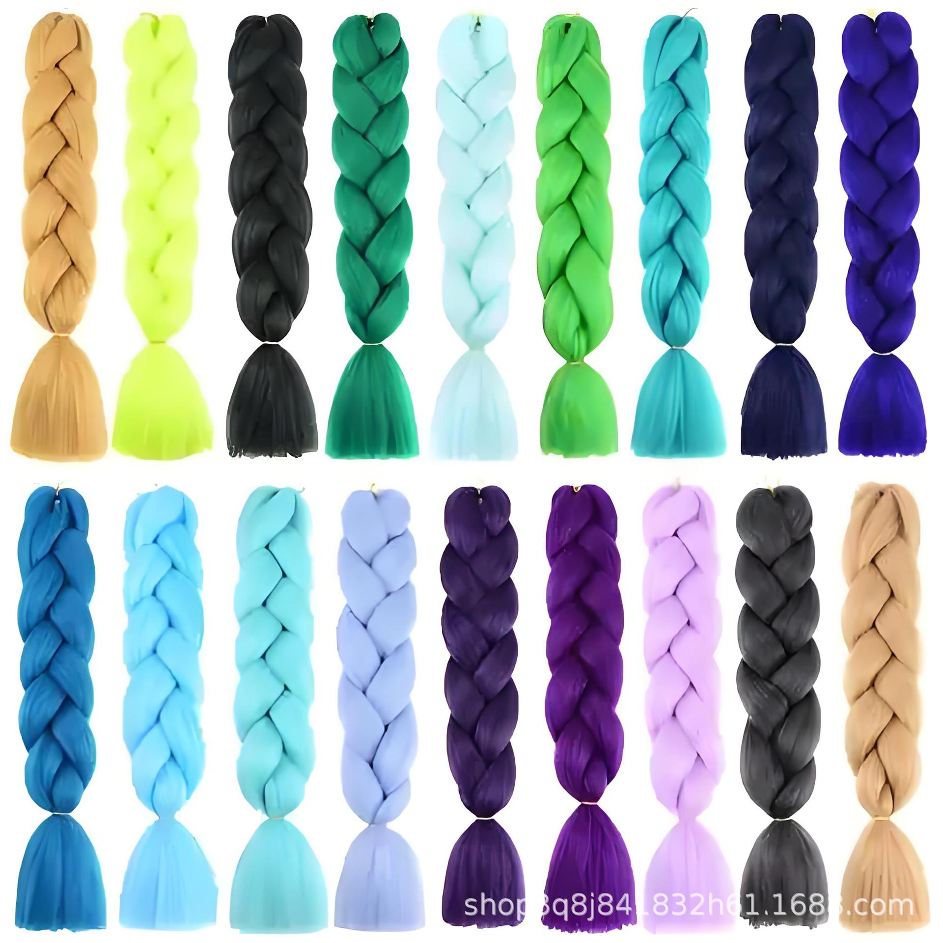Chemical Fiber Pp Big Braids Colorful Big Braids Wig African Big Braids Chemical Fiber Big Braids Customized Big Braids
