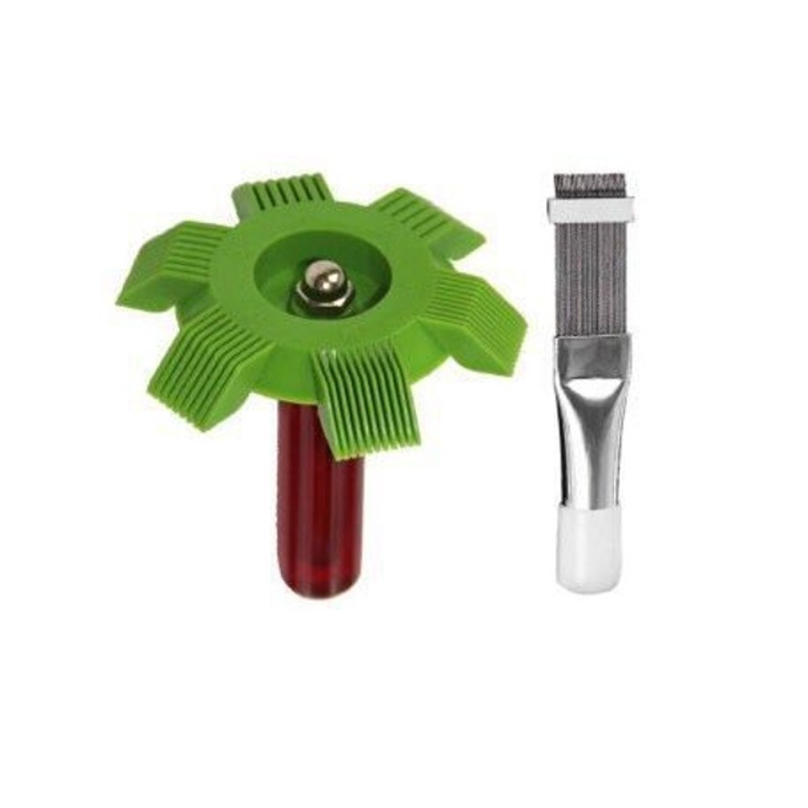Fin comb empty brush comb stainless steel air conditioner fin comb fin brush condenser cleaning brush radiator