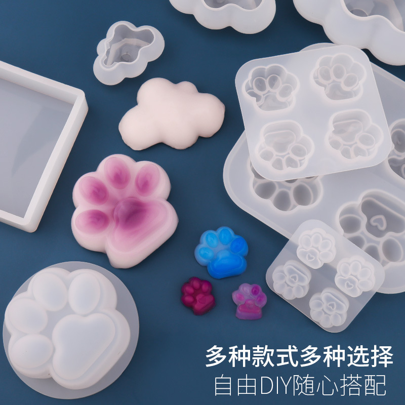 diy pinch mold cat claw silicone mold pinch music hand pinch toy