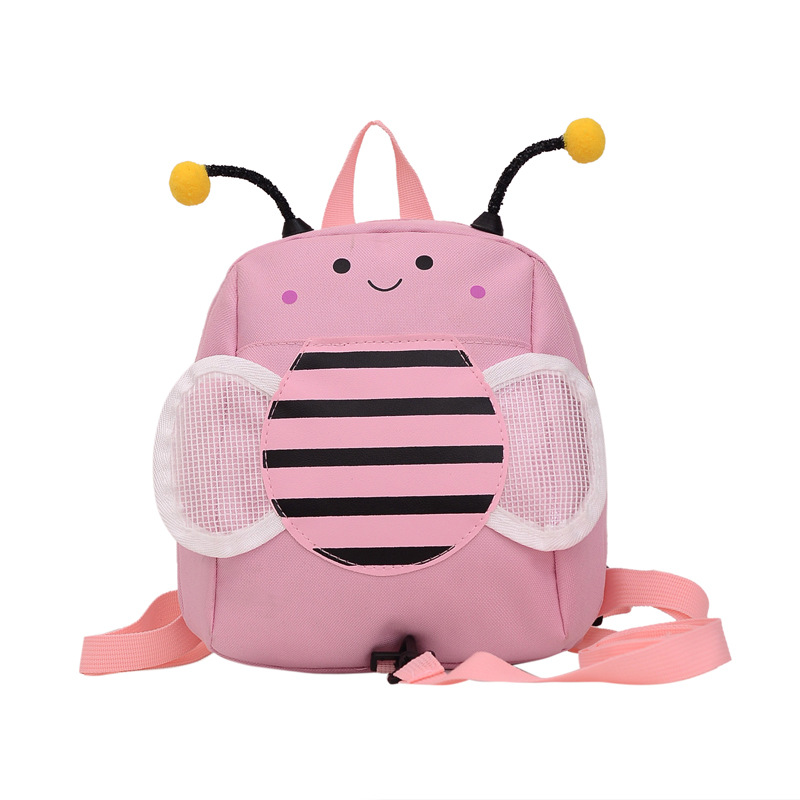 New Cute Little Bee Anti-Lost Children's Backpack Boy Cartoon Backpack Baby Kindergarten Girl School Bag