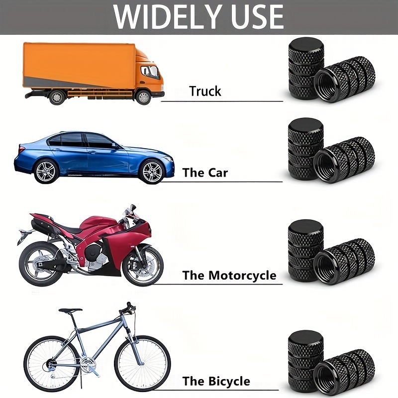 Bicycle aluminum alloy color American knurled air nozzle cap car tire valve cap car dust cap