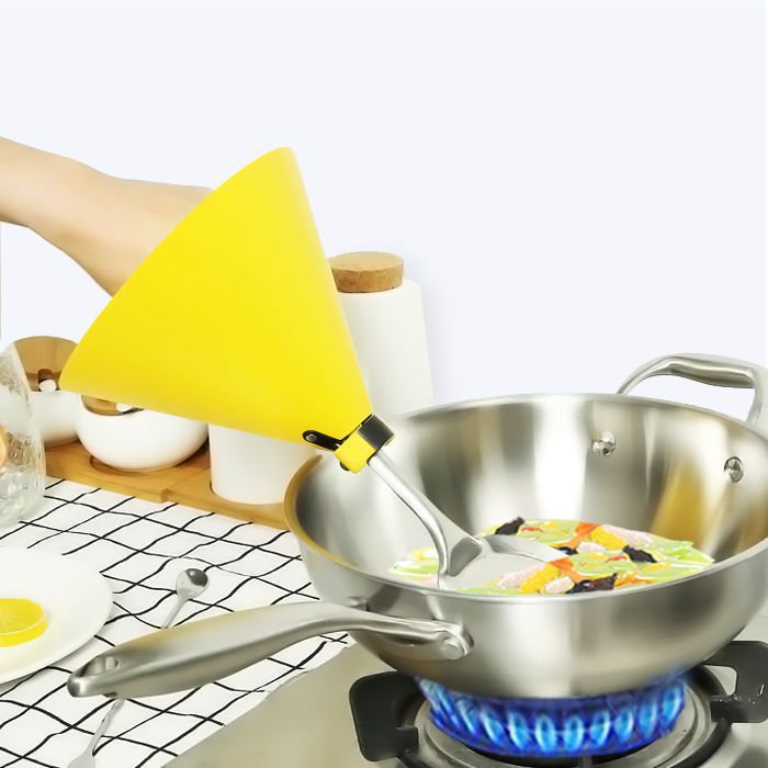 Cooking Kitchen Cooking Anti-Splash Oil Baffle Anti-Oil Splash Pot Spatula Cover Anti-Scalding Protective Gloves Anti-Oil Smoke Noodles Hongzhi