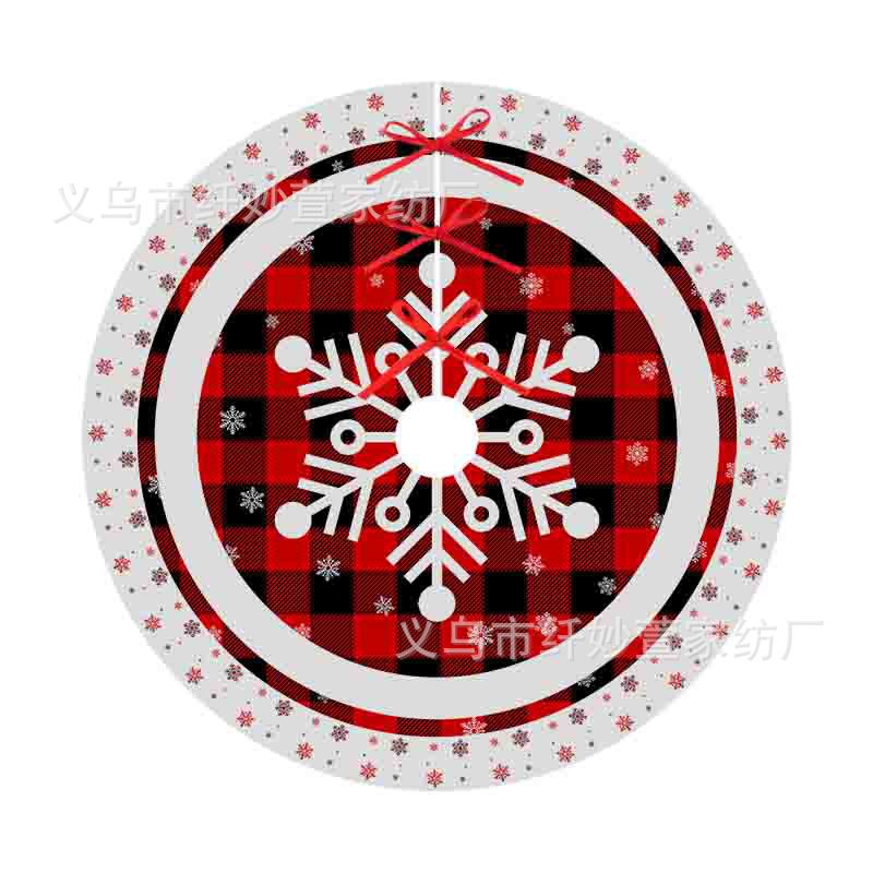 Cross-border new Christmas tree tree skirt Christmas party scene apron tree mat decorations tree bottom apron wholesale set