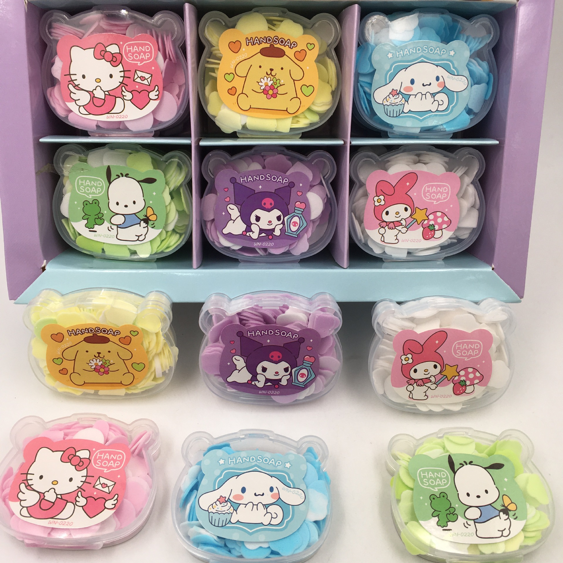 Милые мыльные хлопья в упаковке в форме головы медведя Sanrio