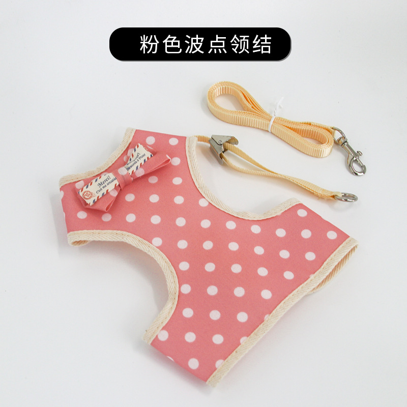 Cat Traction Rope, Special Cat Walking Rope for Large and Small Cats, Anti-Breakaway Cat Chain, Pet Comfortable and Cute Vest Harness