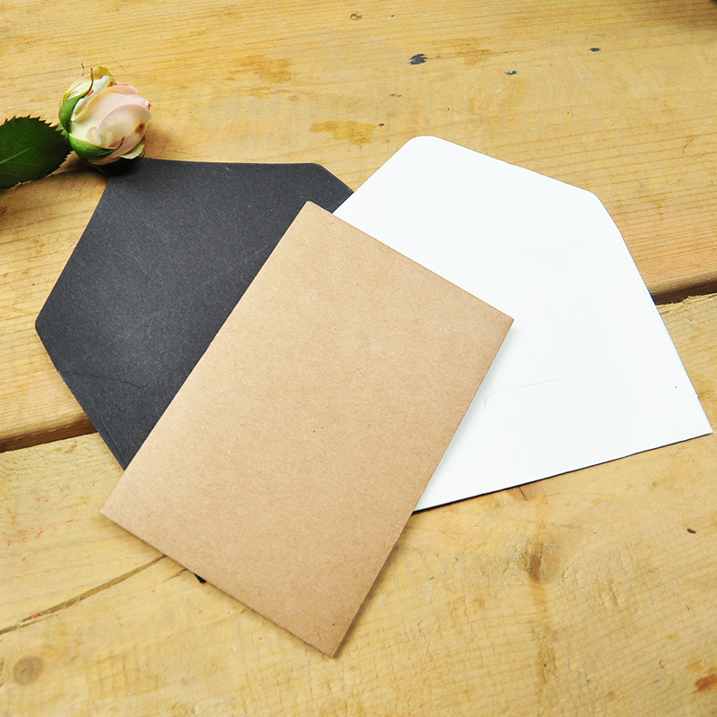 Card Envelope 3 Korean Creative Retro Kraft Paper Business Card Storage Envelope-Mini Series Western-Style Small Envelope