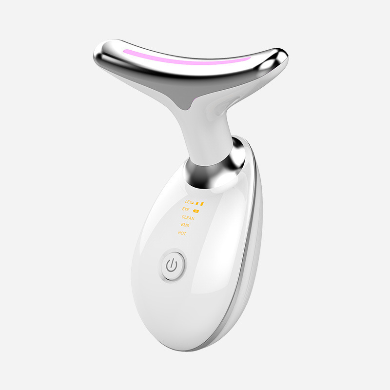 Cross-border neck-removing color light lifting beauty instrument micro-massage ultrasonic vibration skin rejuvenation instrument deep cleaning beauty instrument