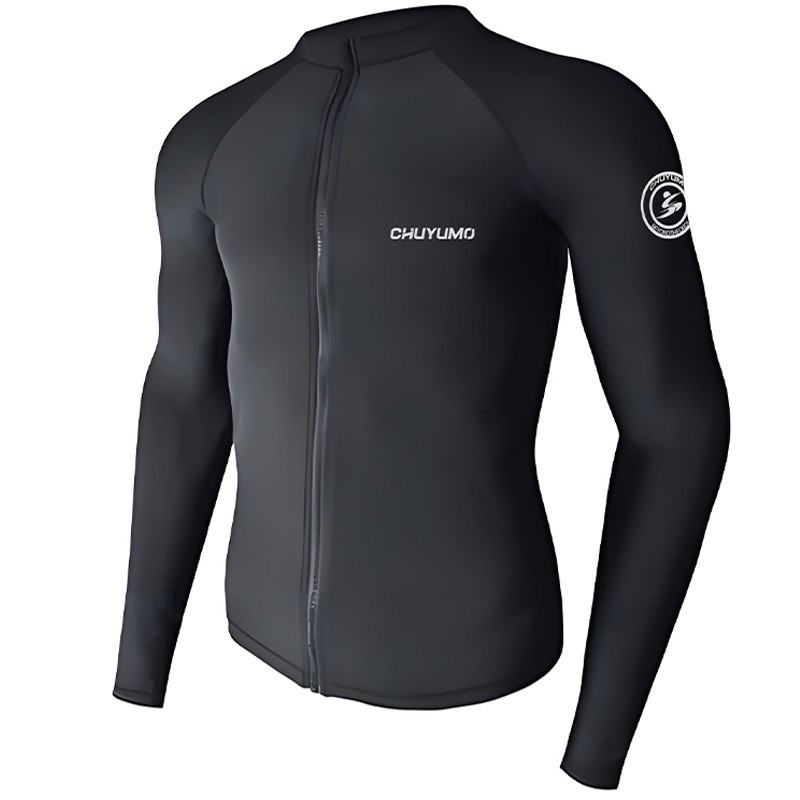 Diving Suit Korean Style Couple's Swimsuit Women's Top Quick-Drying Two-Piece Rash Guard Long-Sleeve Sun Protection Clothing Sports Fitness Surfing