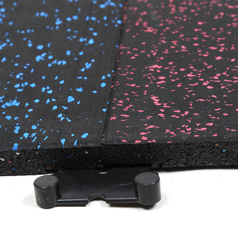 Gym Rubber Mat Shock Absorbing Mat Treadmill Sound Insulation Mat Household Dumb Barbell Cushioning Floor Splicing Mat