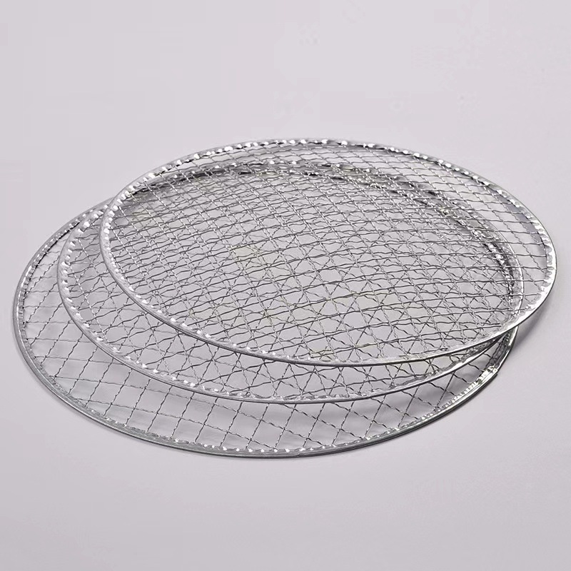 Popular Explosive Wrapping Disposable Round Barbecue Net Japanese-style Korean-style Barbecue Net Commercial Carbon Oven Barbecue Net Outdoor