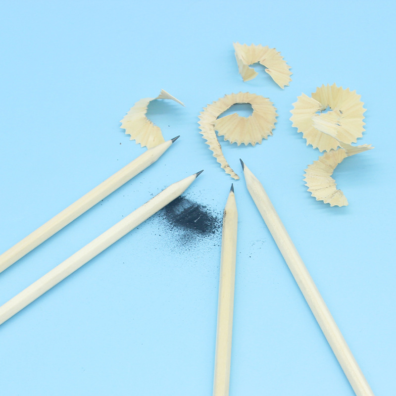 Pencil wholesale Primary School students pencil sketch painting writing pen easy to sharpen log pen triangular hexagonal round hb pencil