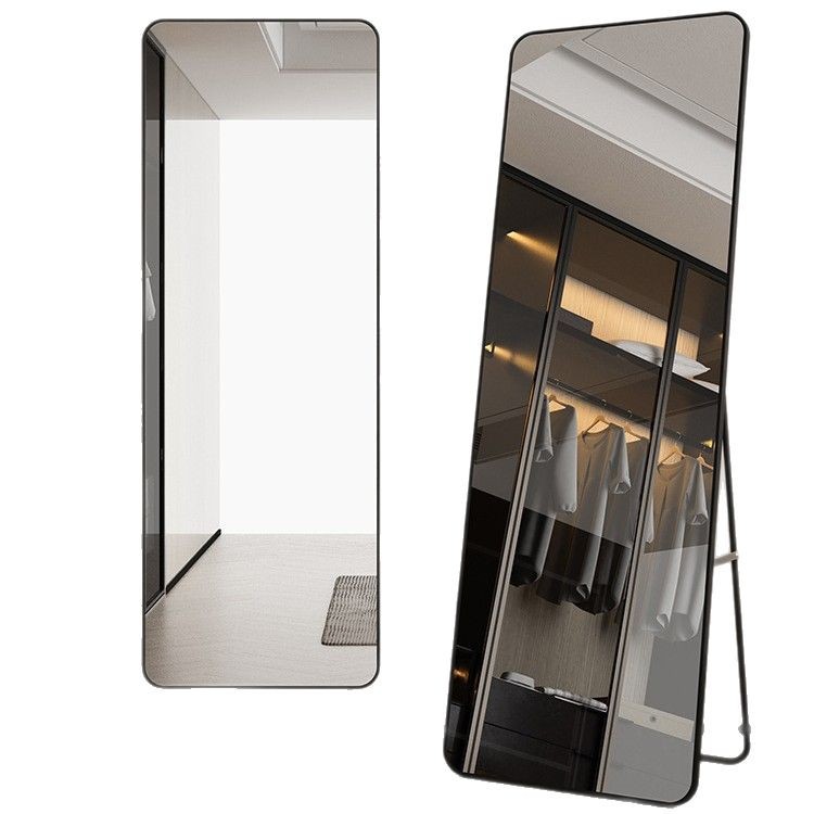 Full-Length Mirror Dressing Floor Mirror Household Wall-Mounted Wall-Mounted Internet Celebrity Girl's Bedroom Makeup Wall-Mounted Three-Dimensional Fitting Mirror