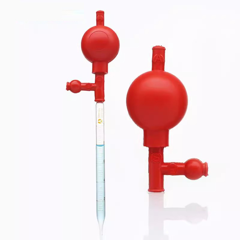Quantitative suction ball 50ml suction pipette tee suction ball ear washing ball three-way rubber suction balloon