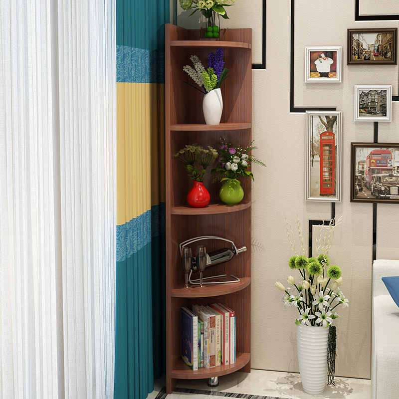 Living Room Corner Cabinet Wall Corner Triangle Cabinet Storage Cabinet Multi-Functional Wall Corner Cabinet Bedroom Simple Corner Storage Rack Side Cabinet