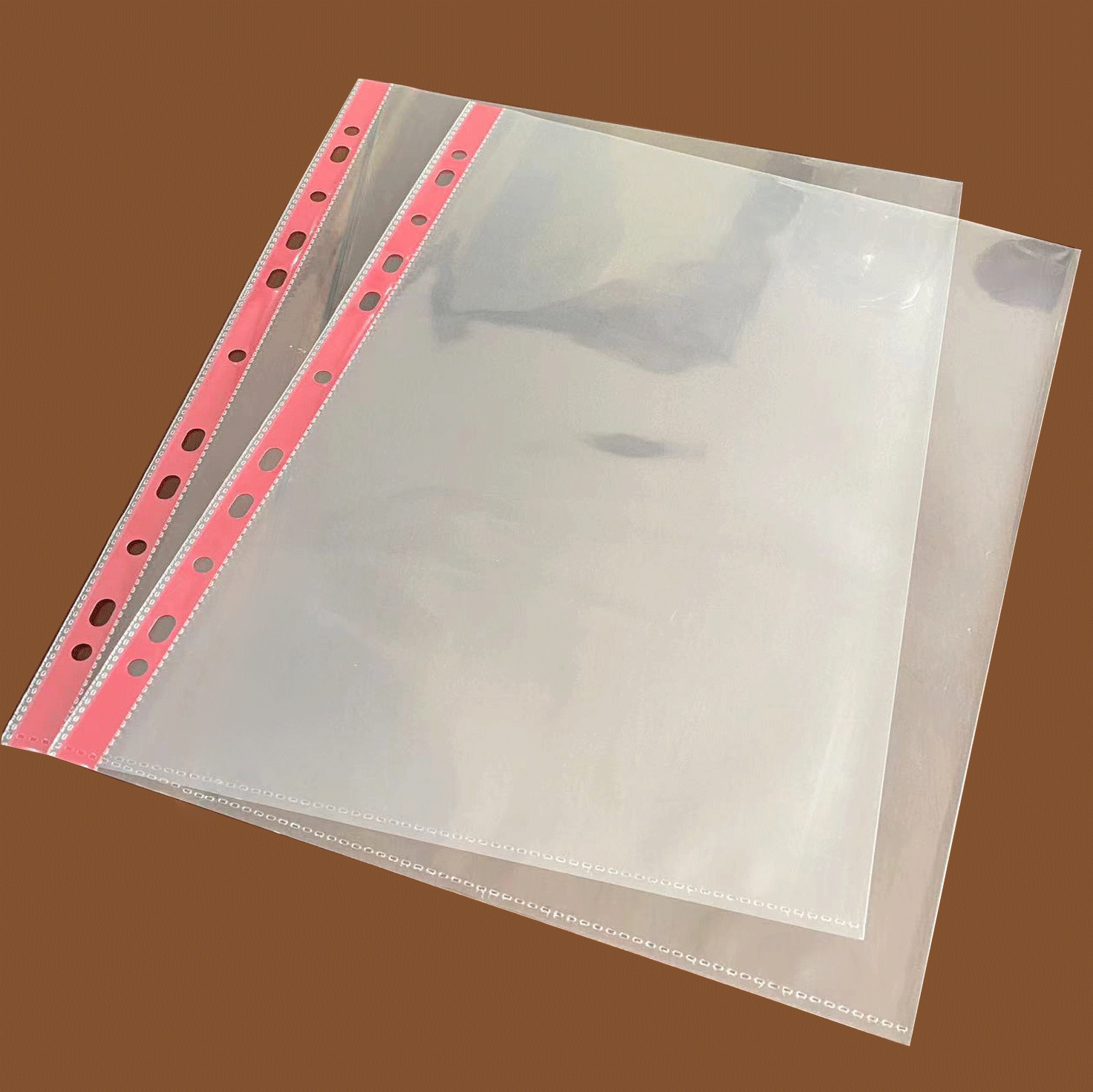 Factory direct 11 hole 3C mirror color stripe bag file cover loose-leaf file bag loose-leaf data protection cover