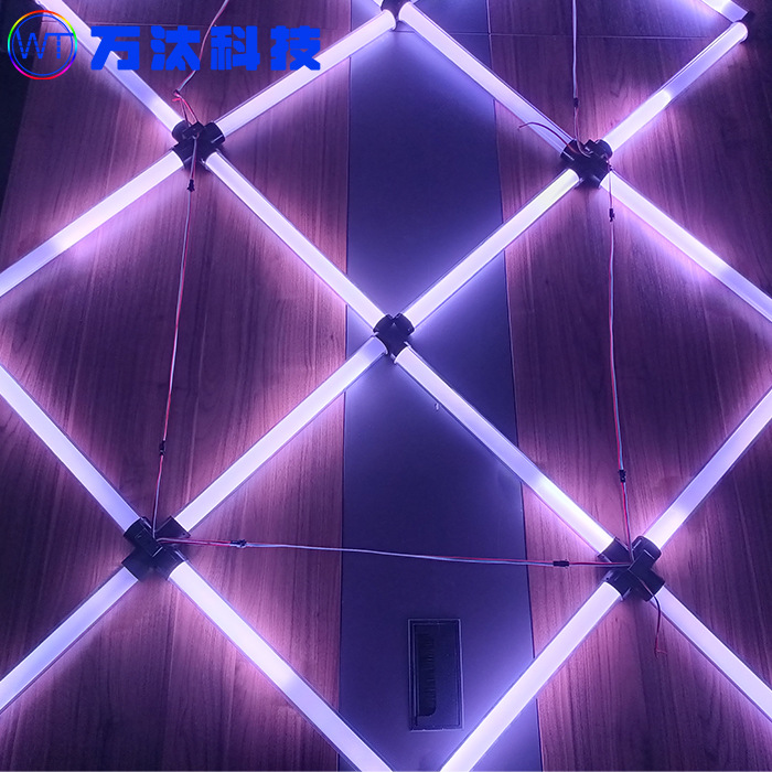 Led Pixel Tube Dance Beauty Light 360 Degree Luminous Colorful Cloud Tube Acrylic Free Shape Bar Colorful Neon Light