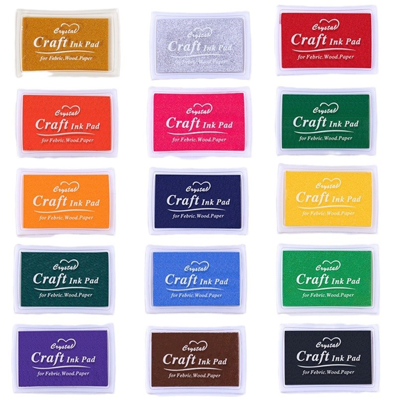 Cross-Border Children's Ink Pad Finger Painting Kindergarten Painting Graffiti Palm Print Washable Ink Pad Painting Seal Ink Pad