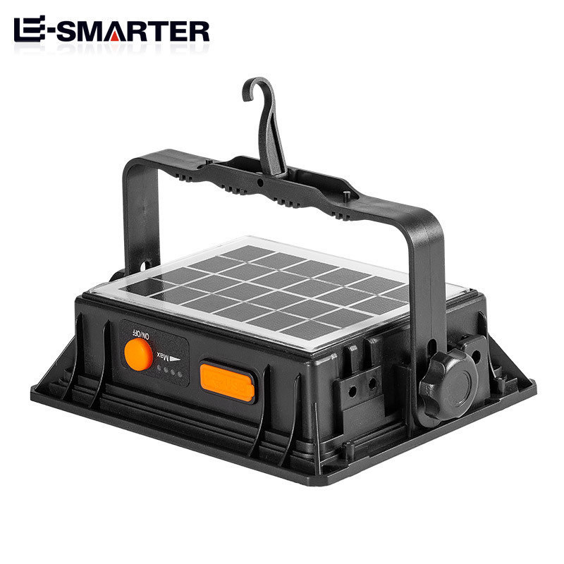 Cross-border multifunctional strong light built-in battery LED high-power solar charging portable sounding emergency lighting