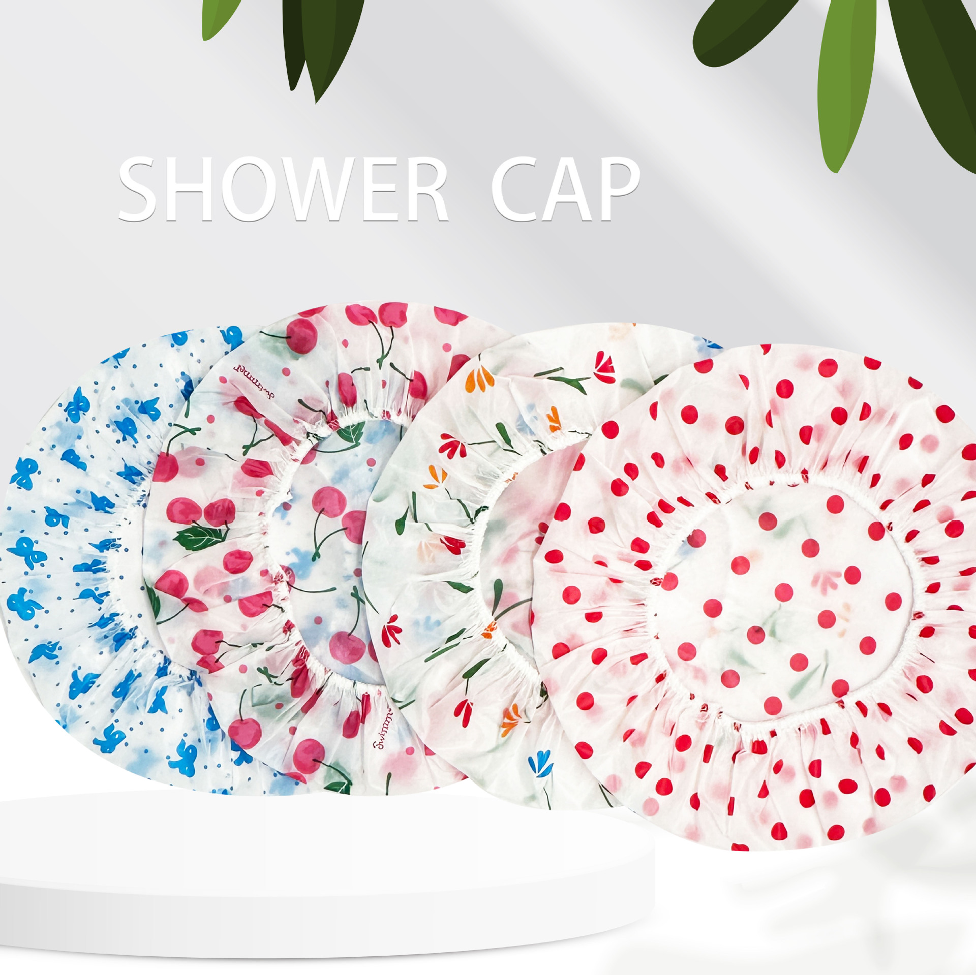 Shower Cap Women's Waterproof and Smoke-proof Bath Household Shower Cap Hairdressing Cap Thickened Shower Cap Adult Shower Cap Shower Cap Head Cover