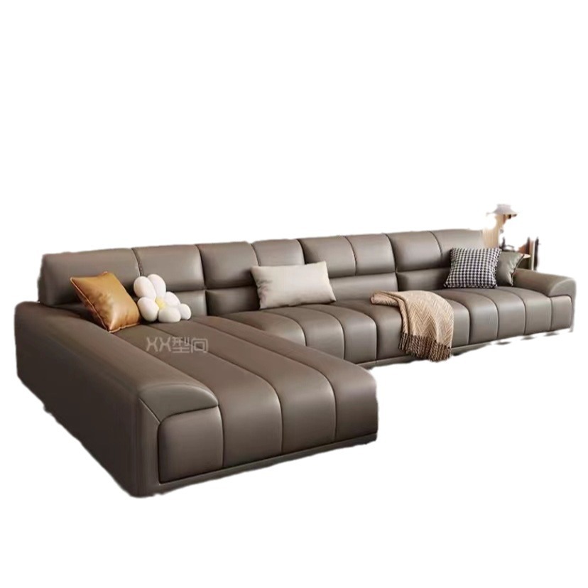 Disposable Technology cloth sofa living room light luxury simple small apartment straight row three four-person cat scratch fabric sofa apartment