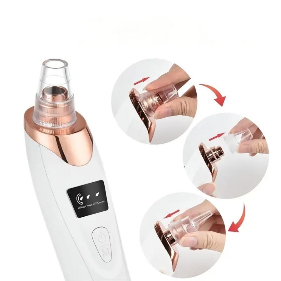 Blackhead suction instrument electric small bubble visualization pore cleaner acne facial blackhead removal instrument wholesale