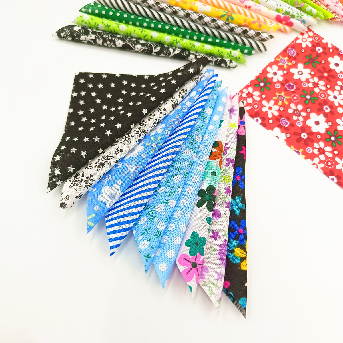 50/60/70/100 Pieces of Pure Cotton Printed Handmade Patchwork Fabric DIY Patchwork Fabric Set Pure Cotton Plain Small Floral