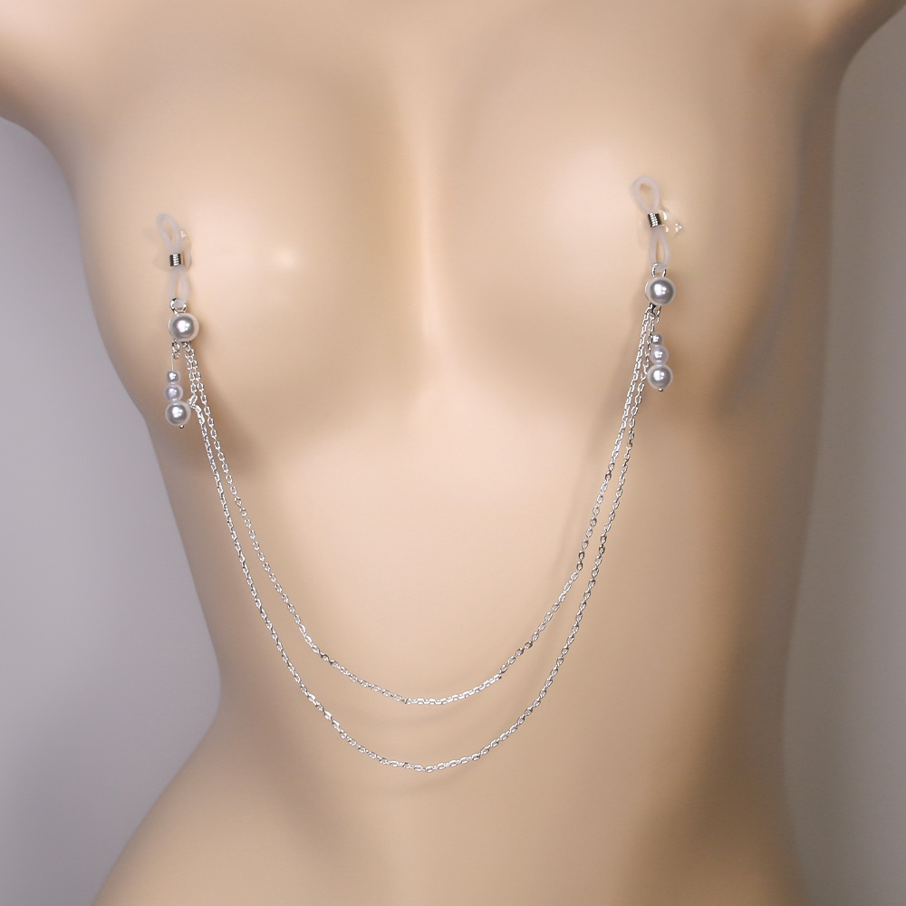 Взрыв на Amazon, жемчужная подвеска, цепочка для сосков, простая сексуальная цепочка для тела, цепочка для вечеринки в ночном клубе