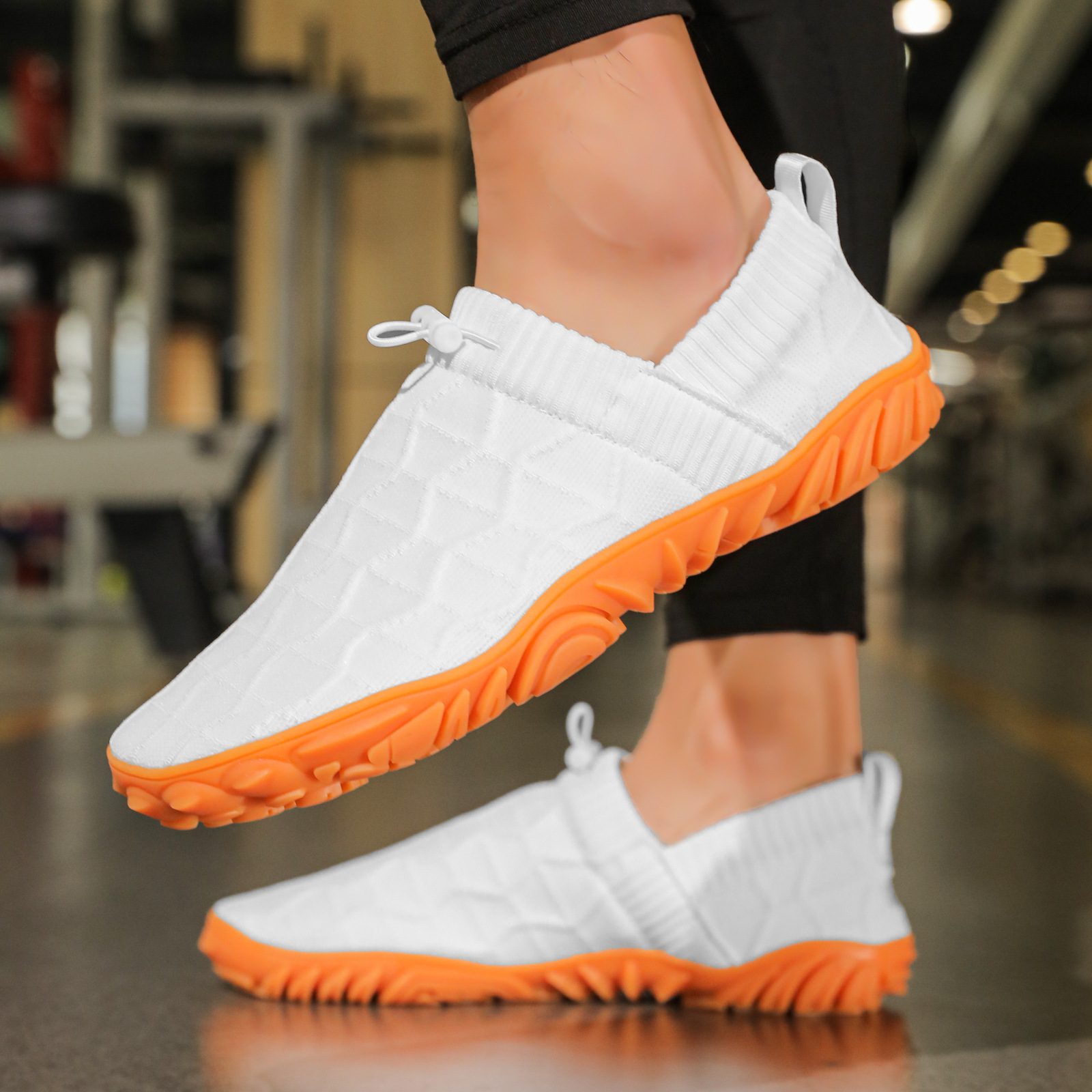 New Cross-Border Men's and Women's Breathable Fly-Knit Shoes, Sports Shoes, Outdoor Running Exercise Sweat-Proof Autumn and Winter Walking Shoes