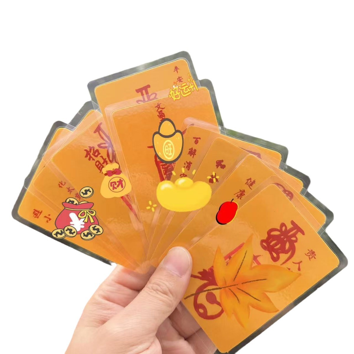 Original Cinnabar 2026 Wenzhe Phone Sticker, Purely Hand-Painted Tai Sui Fortune-Attracting Wealth Amulet Card for Health and Safety