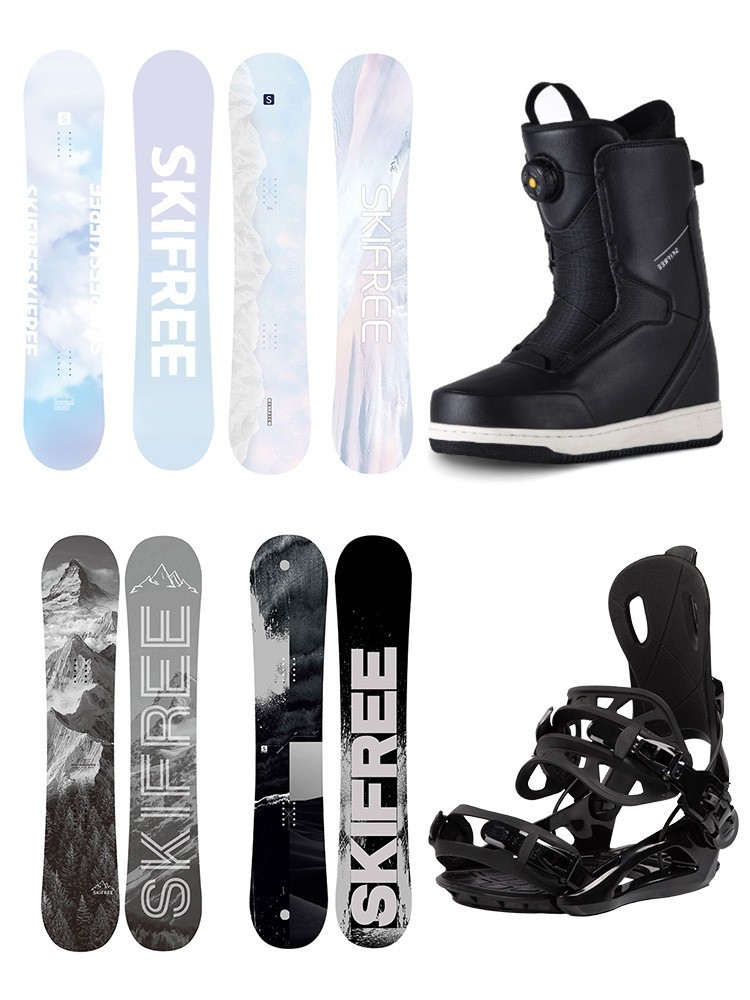 SKIFREE Snowboard Fast Wear suit Snowshoe Fixator for Men and Women Flat Flower Park All-round Snowboard