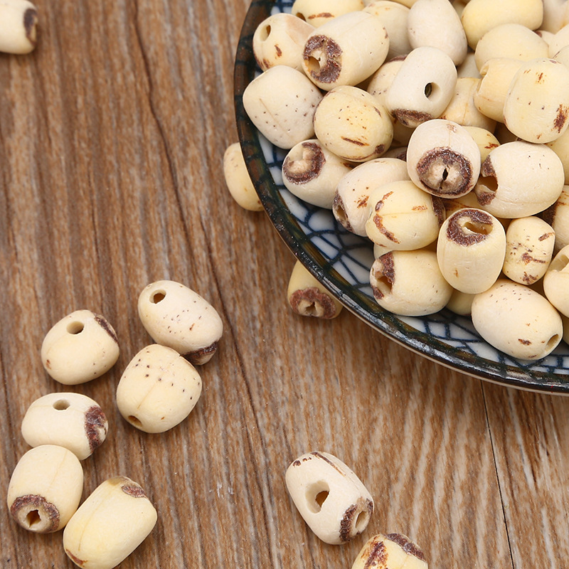 Grinding small white lotus 500g bulk cored white lotus seed wholesale grinding sulfur-free dry goods origin direct supply through core lotus seed
