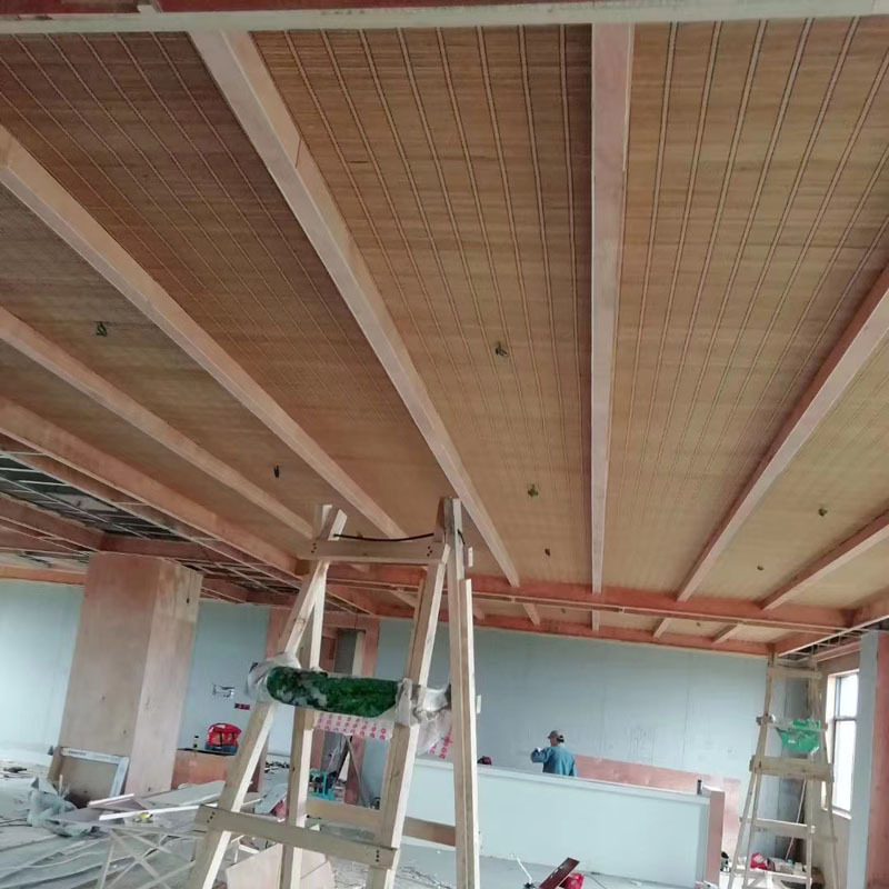 Homestay bamboo mat decoration ceiling farmhouse hotel decoration bamboo mat semi-finished bamboo mat material wholesale