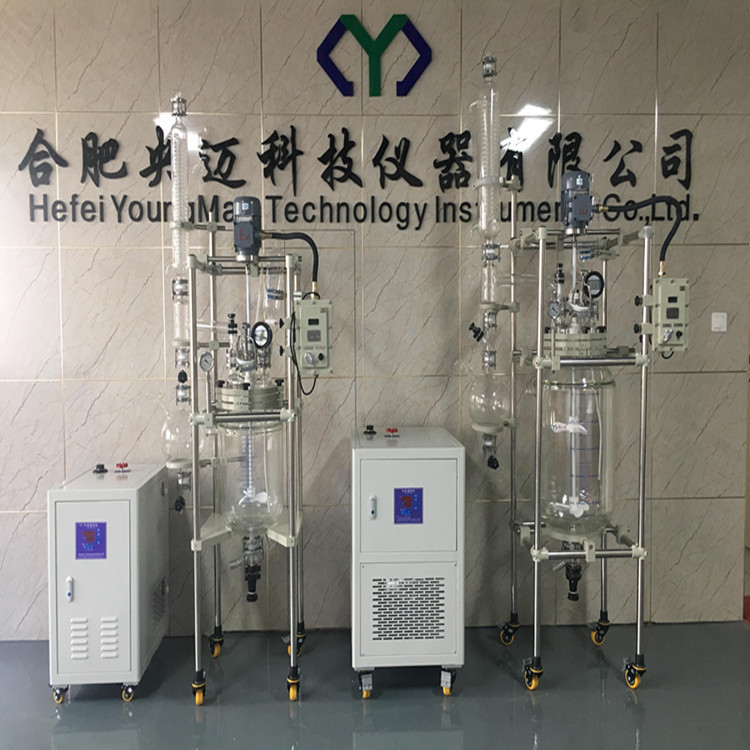 Yangmai Glass Reactor, Available in Sizes from 1L to 200L, Complete Range of Specifications, Double-Layer, Single-Layer, Three-Layer, On-Site Installation, Factory Supply